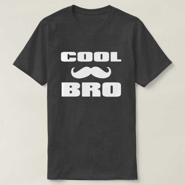 Coola Mustache Bro Tee (Design framsida)