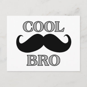 Coola Mustache Bro Vykort