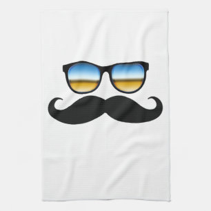 Coola Mustache under Shades Kökshandduk