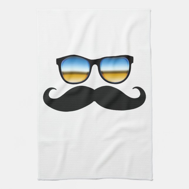Coola Mustache under Shades Kökshandduk (Vertikal)