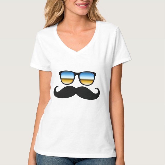 Coola Mustache under Shades Tee (Framsida)