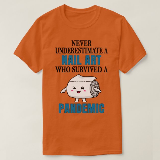 Coola Nail Art Pandemi T Shirt (Design framsida)