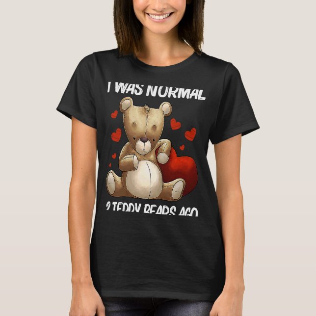 Coola Nalle för manar kvinnor plush stuffade Leksa T Shirt (Framsida)