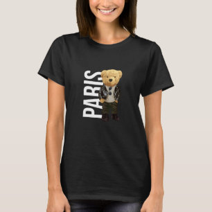 Coola Nalle i Paris Frankrike Illustration Graph T Shirt