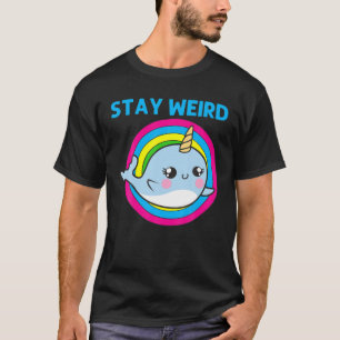 Coola Narwhal För manar Women Rainbow Tusk Sea Uni T Shirt