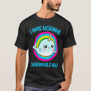 Coola Narwhal För manar Women Rainbow Tusk Sea Uni T Shirt