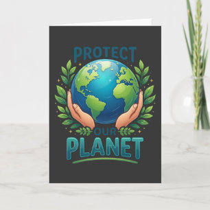 Coola naturälskare Skydda vår planet jordens dag Kort