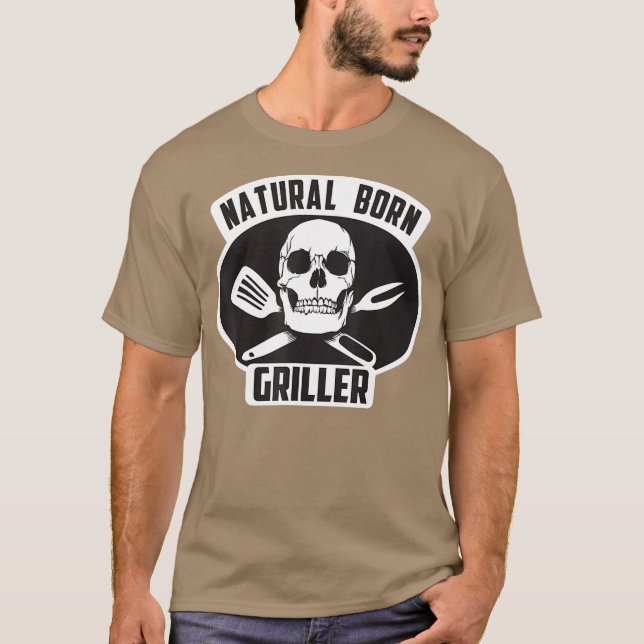 Coola Naturligt stötfångare, BBQ gift för galler T Shirt (Framsida)