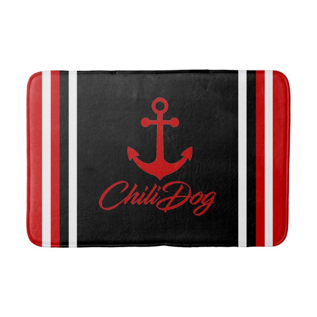 Coola Nautical ChiliDog Bath Mat! Badrumsmatta (Framsidan)