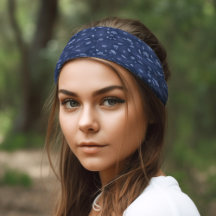 Coola Navy och Light Blue Mönster Paisley