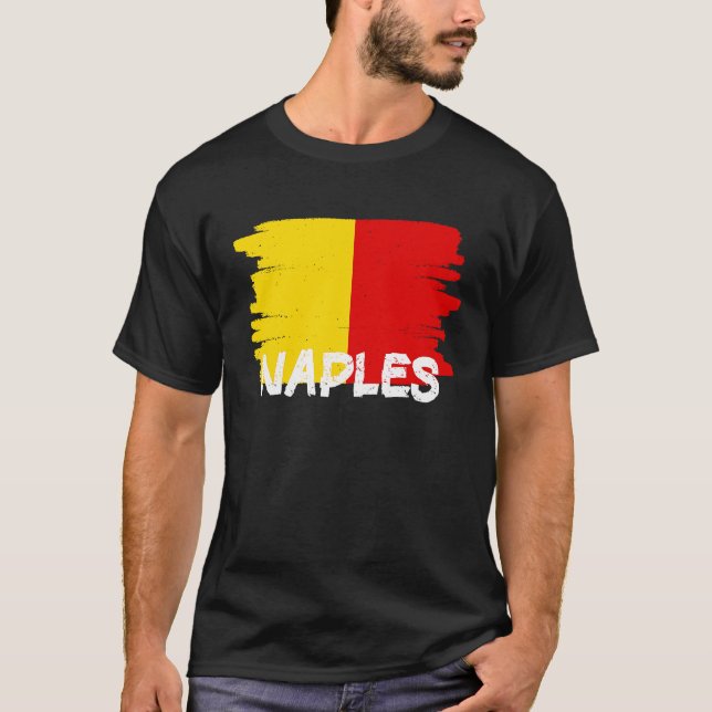 Coola Neapel Flagga T Shirt (Framsida)
