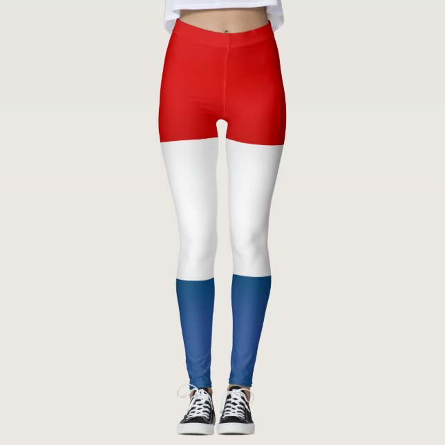 Coola Nederländerna Flagga Mode Leggings (Framsida)