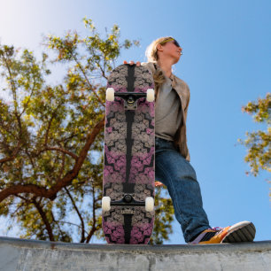 Coola nedfläckad glasfönster - konst mini skateboard bräda 18,5 cm