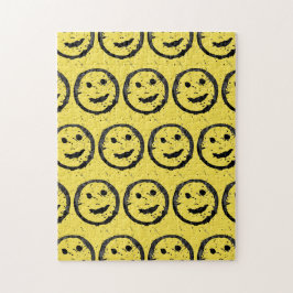 Coola Nedfläckad Lycklig Smildrande av gulten ansi Pussel