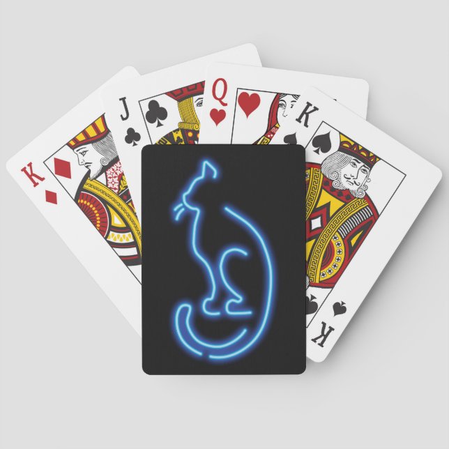 Coola Neon Cat Casinokort (Baksidan)