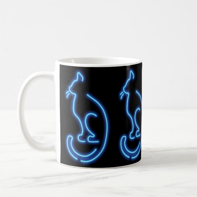 Coola Neon Cat Kaffemugg (Vänster)