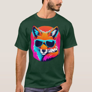 Coola Neon Fox Small Version TShirt T Shirt