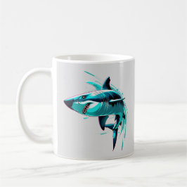 Coola Neon Shark Mugg - Ocean Art