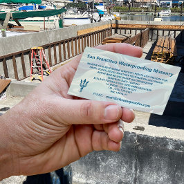 Coola Neptunes Trident Logotyp Waterproofing Mason Visitkort