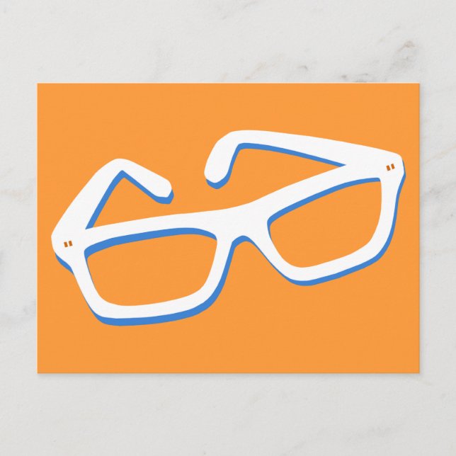 Coola Nerd Glass Vykort (Framsida)