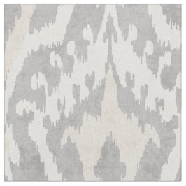 Coola neutralt grått och beige ikat tribal mönster tyg