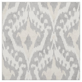 Coola neutralt grått och beige ikat tribal mönster tyg