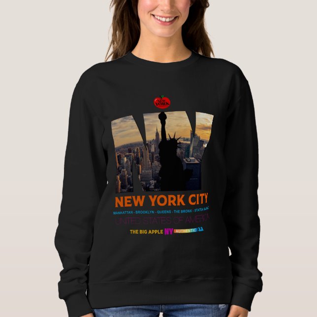 Coola New York City Skyline Illustration Graphic D T Shirt (Framsida)