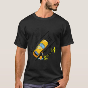 Coola New York City Taxi Illustration Graphic Desi T Shirt