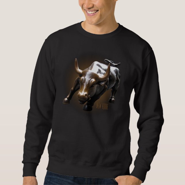 Coola New York Sweatshirt NYC Bull Shirt Souvenir (Framsida)