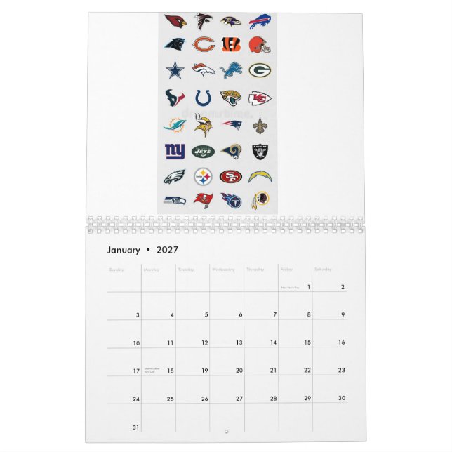 COOLA NFL CALENDER KALENDER (Jan 2027)