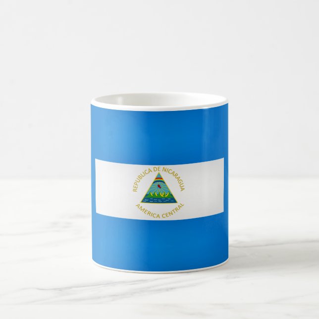 Coola Nicaragua Flagga Kaffemugg (Center)