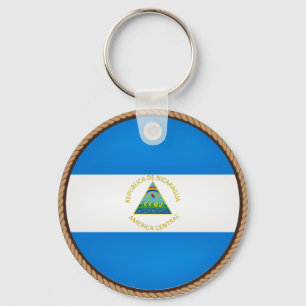 Coola Nicaragua Flagga Seal Nyckelring