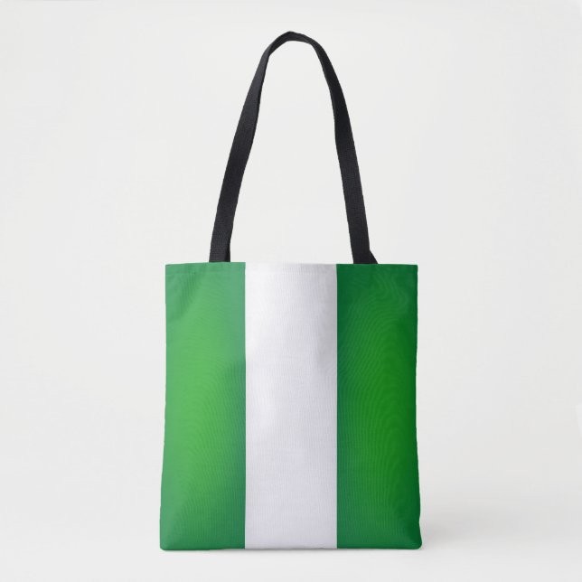 Coola Nigeria Flagga Mode Tygkasse (Framsida)