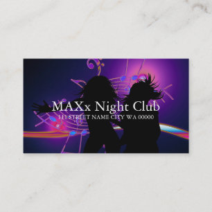Coola Night Klubb Dancing Pub Nightlife Business Visitkort