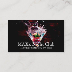 Coola Night Klubb Dancing Pub Nightlife Business Visitkort