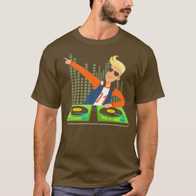 Coola NightClub DJs Remix Klubb Mix Music DJ Dance T Shirt (Framsida)