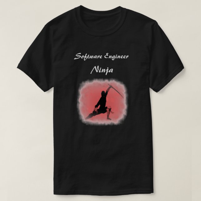 Coola Ninja Warrior Tshirt T Shirt (Design framsida)