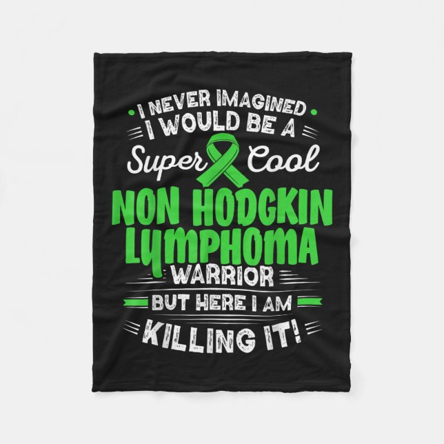 Coola Non Hodgkin Lymphoma Warrior Non Hodgkin Lym Fleecefilt (Framsidan)