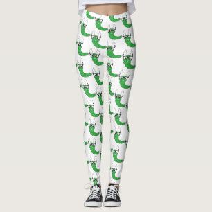Coola nonsens vattenpelare med glasögon mönster leggings