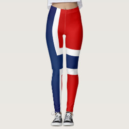 Coola Norge Flagga Mode Leggings