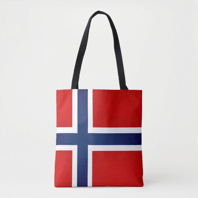 Coola Norge Flagga Mode Tygkasse (Framsida)