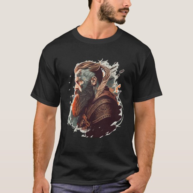 Coola norse Berserker T Shirt (Framsida)