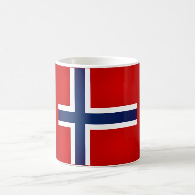 Coola Norska Flagga Kaffemugg (Center)
