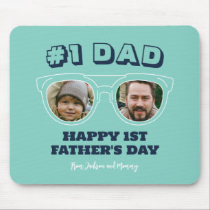 Coola nr 1 Pappa Anpassningsbar Photo First Fars d Musmatta