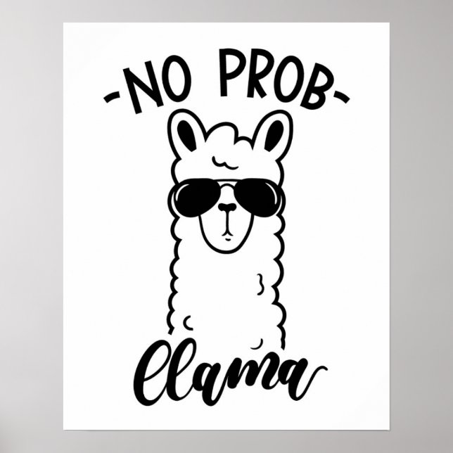 Coola nr Prob Llama Poster (Framsidan)