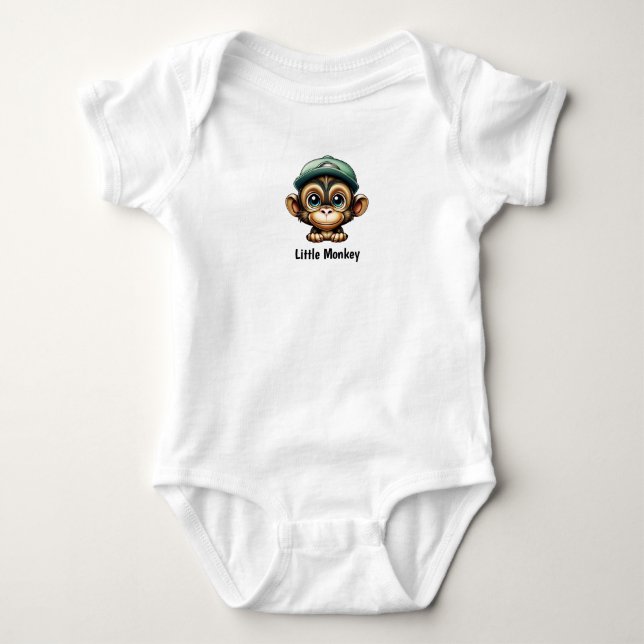 Coola-nyckel med Grönt Hat-Funky Primat T Shirt (Framsida)