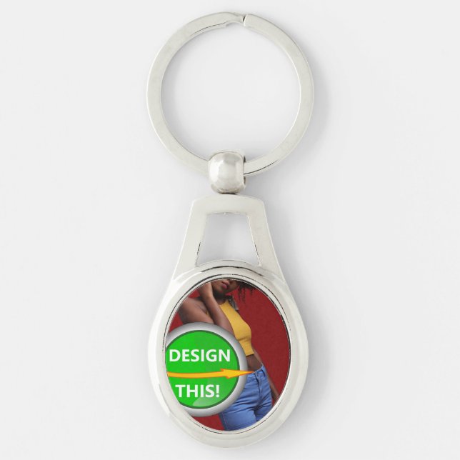 COOLA! Nyckelkedja - Premium Metall - Oval Design (Framsidan)