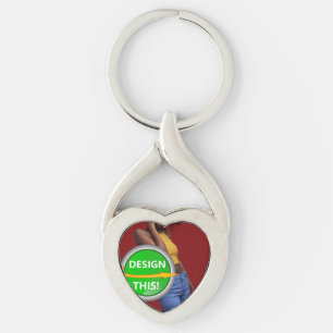 COOLA! Nyckelkedja - Premium Metall - Twisted Hear