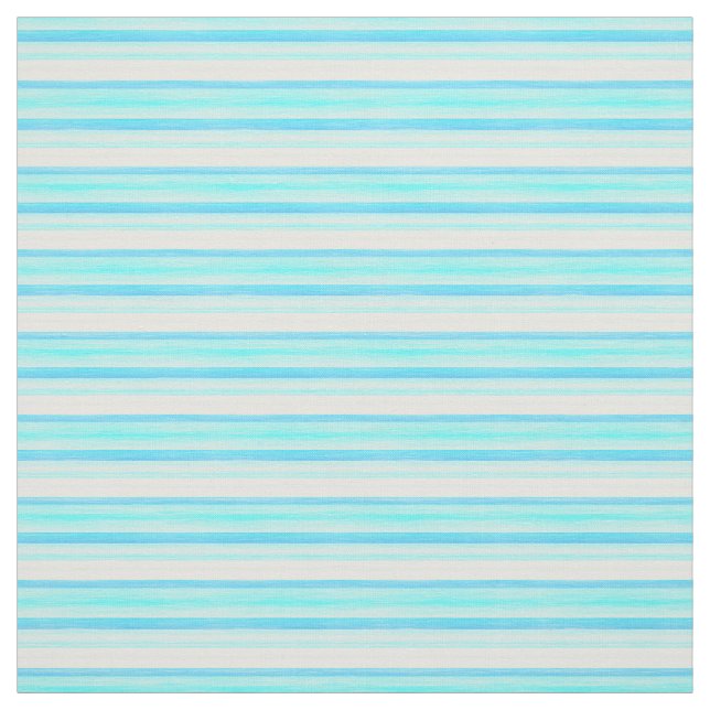 Coola Ocean Blue Aqua Turquise Watercolor Rand Tyg (Provkarta)