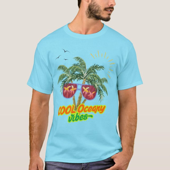 Coola Oceany Vibes T-Shirt (Framsida)